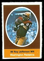 1972 Sunoco Stamps      608     Roy Jefferson